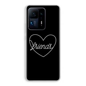 Friends heart black: Xiaomi Mi Mix 4 Transparant Hoesje