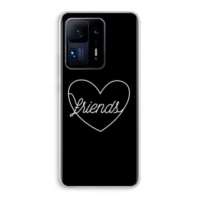 Friends heart black: Xiaomi Mi Mix 4 Transparant Hoesje