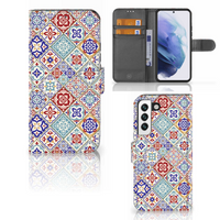 Samsung Galaxy S22 Bookcase Tiles Color - thumbnail