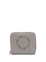 Stella McCartney portefeuille zippé à logo imprimé - Gris - thumbnail