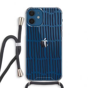 Moroccan stripes: iPhone 12 mini Transparant Hoesje met koord