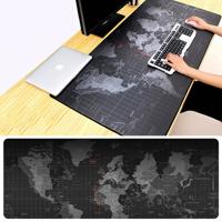 Antislip Wereldkaart patroon zachte soepele Rubber kleding oppervlak spel muismat toetsenbord Mat Afmeting: 80 x 30 cm