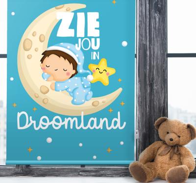 Babykamer rolgordijn droomland