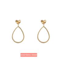 Day&Eve Oorbellen Heart Drop | Goud