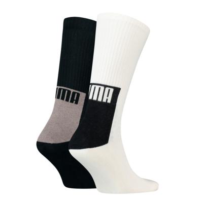 Puma Crew sokken Logo Block 2-pack Pine Bark Combo-43/46