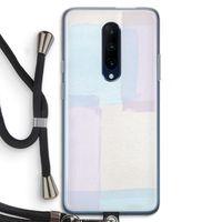 Square pastel: OnePlus 7 Pro Transparant Hoesje met koord