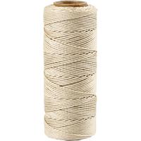 Creativ Company Bamboekoord, dikte 1 mm, off-white, 65 m/ 1 rol