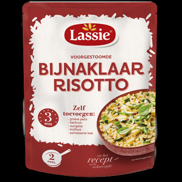 Lassie Voorgestoomde Bijnaklaar Risotto 250g bij Jumbo