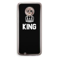 King zwart: Motorola Moto G6 Transparant Hoesje