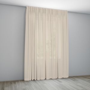 Overgordijn Athene Creme Coupage