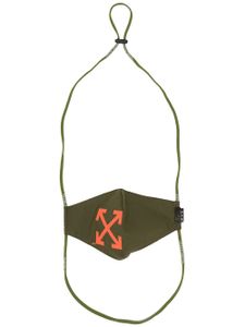 Off-White masque à imprimé Arrows - Marron