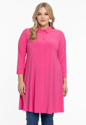 Yoek Blouse-jurk | Roze | Maat 54/56