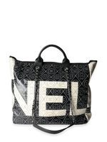 CHANEL Pre-Owned sac cabas Camellia à logo imprimé (2018) - Noir - thumbnail