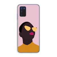 Yellow glasses: Samsung Galaxy A03s Transparant Hoesje