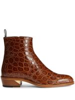 Giuseppe Zanotti bottines Fabyen en cuir - Marron