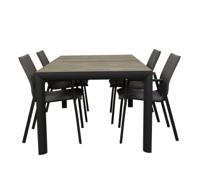 Qopps Kings tuintafel met Fubar stapelbare tuinstoel