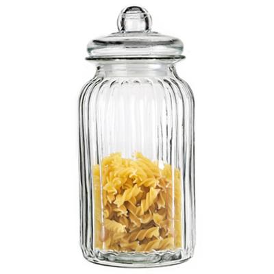 Alessandro Snoeppot/voorraadpot - met deksel - luchtdicht - glas - 3500 ml - D15 x H32 cm