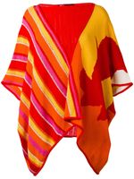 Kansai Yamamoto Pre-Owned poncho rayé - Multicolore - thumbnail