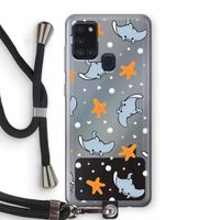 Manta: Samsung Galaxy A21s Transparant Hoesje met koord