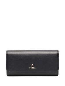 Furla portefeuille continental en cuir grainé - Noir