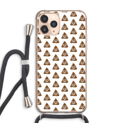 Poop emoji: iPhone 11 Pro Max Transparant Hoesje met koord