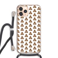 Poop emoji: iPhone 11 Pro Max Transparant Hoesje met koord