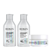 Redken Acidic Bonding Concentrate Shampoo + Conditioner + Hair Balm Set