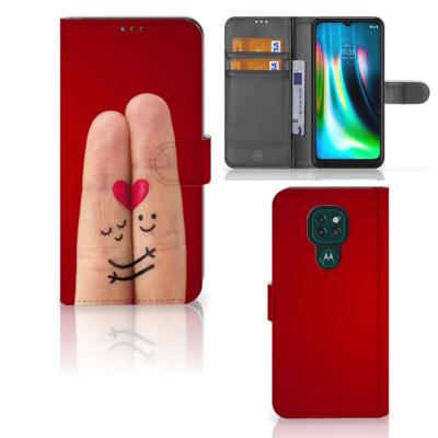 Motorola Moto G9 Play | E7 Plus | Wallet Case | met Pasjes | Liefde - Origineel Romantisch Cadeau
