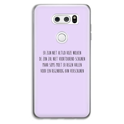 Regenboog: LG V30 Transparant Hoesje