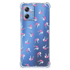 Doorzichtige Silicone Hoesje voor Motorola Moto G54 Unicorns