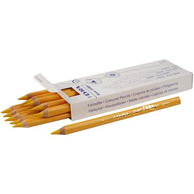 Lyra Super ferby 1 kleurpotloden, l: 18 cm, vulling 6,25 mm, geel, 12 stuk/ 1 doos