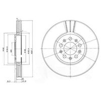 Delphi Diesel Remschijf BG3035C