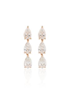 Anita Ko puces d'oreilles en or rose 18ct ornées de diamants