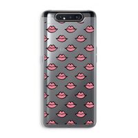 Lipjes: Samsung Galaxy A80 Transparant Hoesje Lipjes: Samsung Galaxy A80 Transparant Hoesje