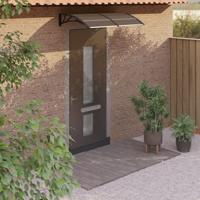 VidaXL Deurluifel 150x75 cm polycarbonaat zwart