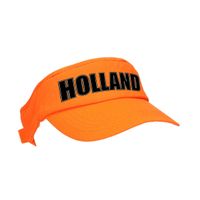 Holland supporter zonneklep / sun visor oranje voor Koningsdag en EK / WK fans - thumbnail