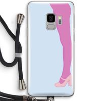 Pink panty: Samsung Galaxy S9 Transparant Hoesje met koord