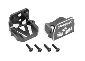 Traxxas - Motor mounts, 6061-T6 aluminum (gray-anodized) (front & rear) (TRX-7760-GRAY)