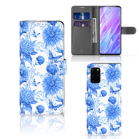 Hoesje voor Samsung Galaxy S20 Plus Flowers Blue - thumbnail