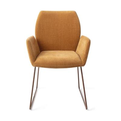 Jesper Home Misaki eetkamerstoel Honey Harvest slide rose