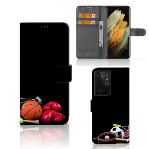 Samsung Galaxy S21 Ultra Wallet Case met Pasjes Sports