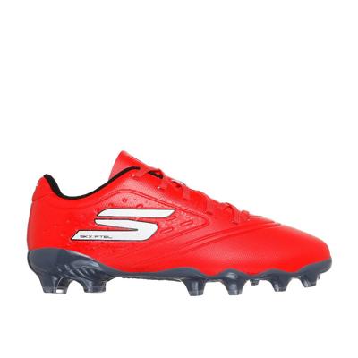 Skechers Razor 1.5 Gras Voetbalschoenen (FG) Kleuters Rood Zwart Wit