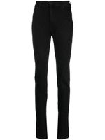 Mugler jean slim à design patchwork - Noir