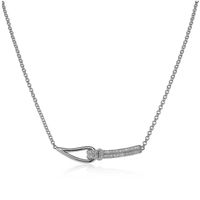 Zinzi by Mart Visser MVC19 Ketting Luxe Knoop zilver-zirconia 45 cm