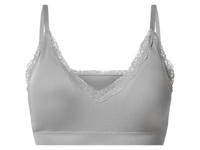 esmara Dames bustier met kant (Lichtgrijs, L (44/46))