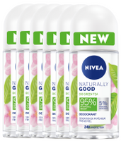 Nivea Naturally Good Bio Green Tea Deodorant Roll-On Voordeelverpakking - thumbnail