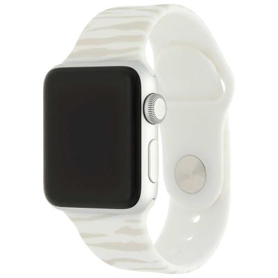 Apple Watch Print Sport Band - Zebra Sterrenlicht - 44, 45, 46 & 49mm Apple Watch Print Sport Band - Zebra Sterrenlicht - 44, 45, 46 & 49mm