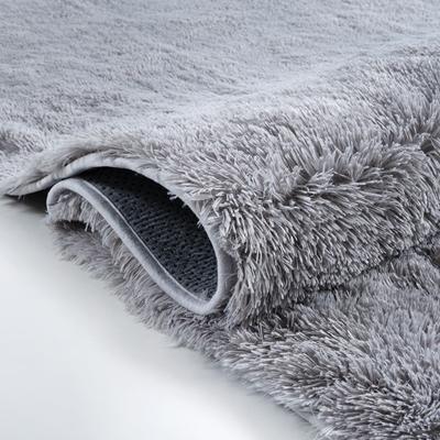 Karpet24 Fluffy Shaggy - Zacht Hoogpolig Vloerkleed, Onderhoudsarm, Grijs-160 x 220 cm
