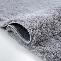 Karpet24 Fluffy Shaggy - Zacht Hoogpolig Vloerkleed, Onderhoudsarm, Grijs-160 x 220 cm