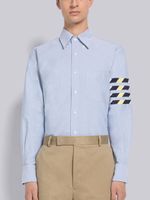 Thom Browne chemise à détail quatre bandes signature - Bleu - thumbnail